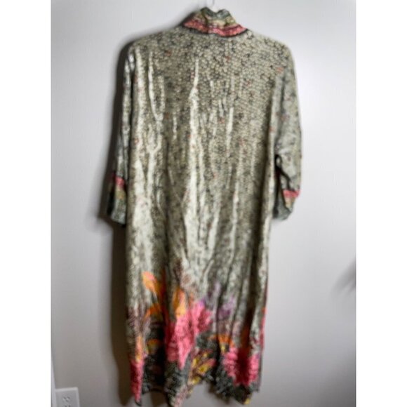 Anthropologie Bl-nk Tinopi Velvet Duster Kimono Robe One Size Lightweight NWT - Picture 5 of 7